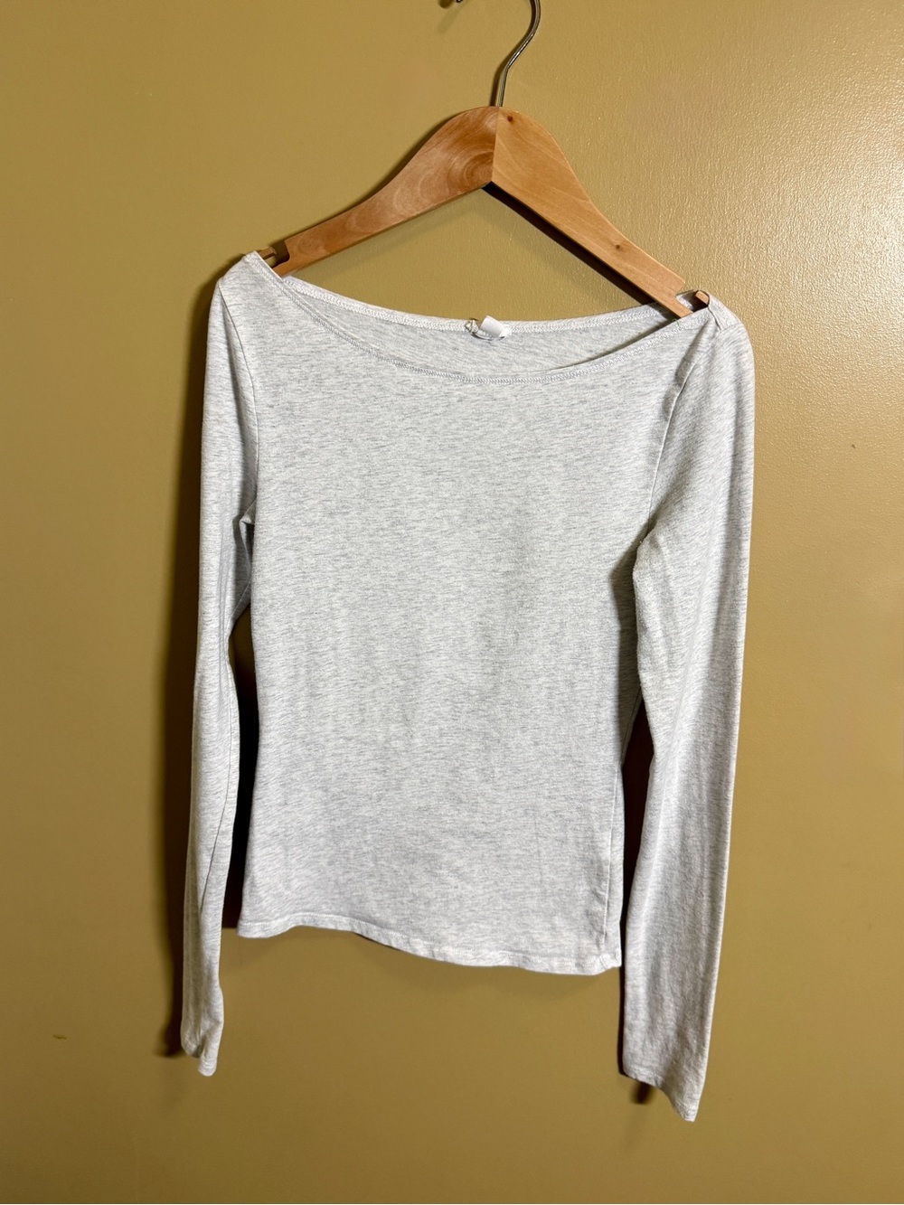 Garage Light Gray Boatneck Long-Sleeve